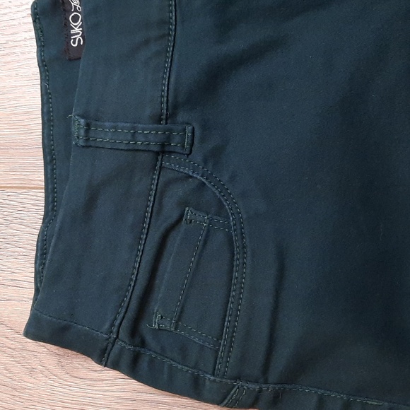 Suko Jeans emerald green stretch skinny jeans pants jeggings, size 6 - Picture 3 of 7